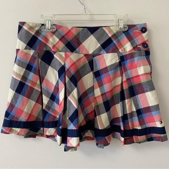 TOMMY HILFIGER PLAID SCHOOL GIRL SKIRT - Picture 1 of 6